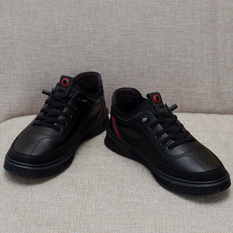 Black High Quality Comfortable Men's Shoe (MCS_2012004 BLK) - Gifts Zone